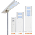 In eine Solar -LED -Straßenlichter integriert